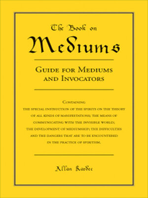 cover image of The Book on Mediums